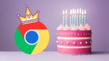 feliz aniversario google chrome