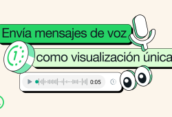 Lo nuevo de WhatsApp: enviar mensajes de voz que se reproducen una vez, de acuerdo a lo mencionado por la plataforma.